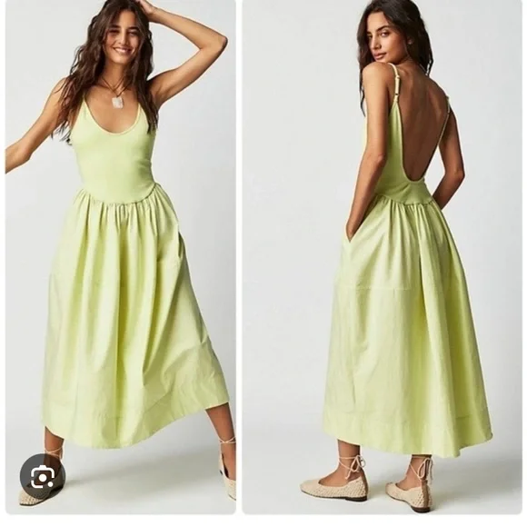 Free People Dylan dress in hot pink - Picture 4 of 7